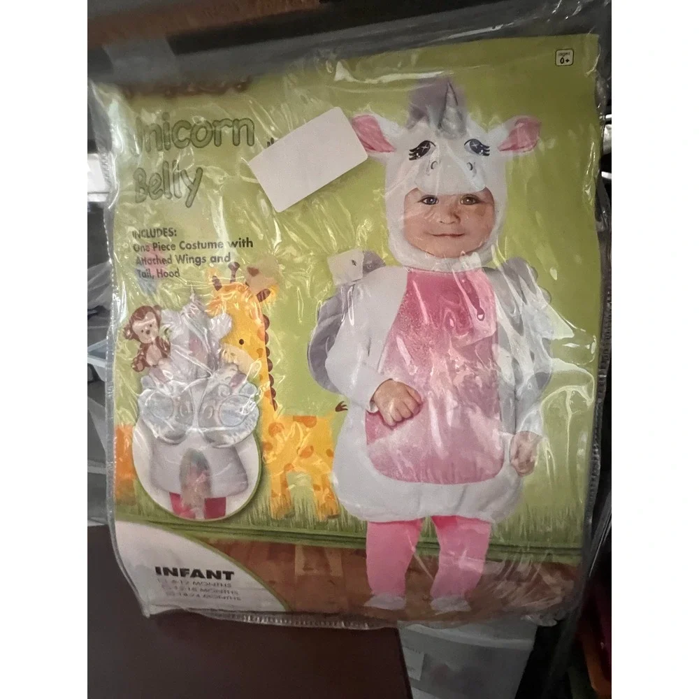 NEW Spirit Baby Unicorn Belly Complete Costume 18-24 months Halloween Dress-Up